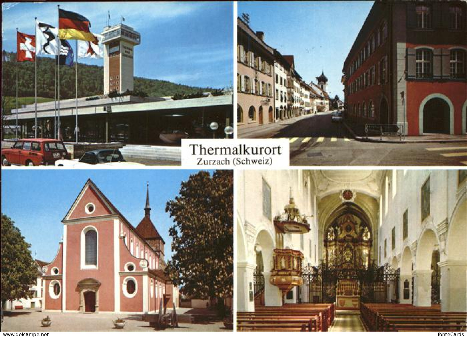 11385623 Zurzach Thermalkurort Ortsstrasse Kirche Bad Zurzach - Sonstige & Ohne Zuordnung