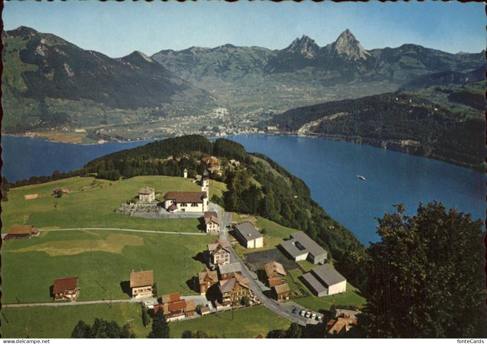 11385618 Seelisberg UR Panorama Mit Mythen Vierwaldstaettersee Seelisberg - Sonstige & Ohne Zuordnung