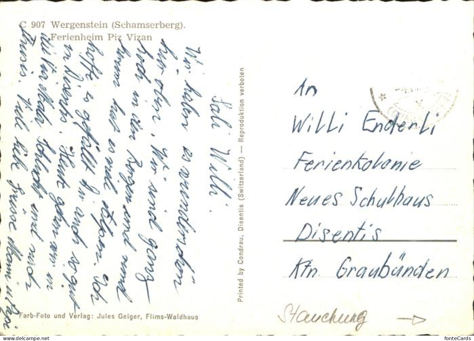 11385592 Wergenstein GR Ferienheim Piz Vizan Schamserberg Wergenstein GR - Other & Unclassified