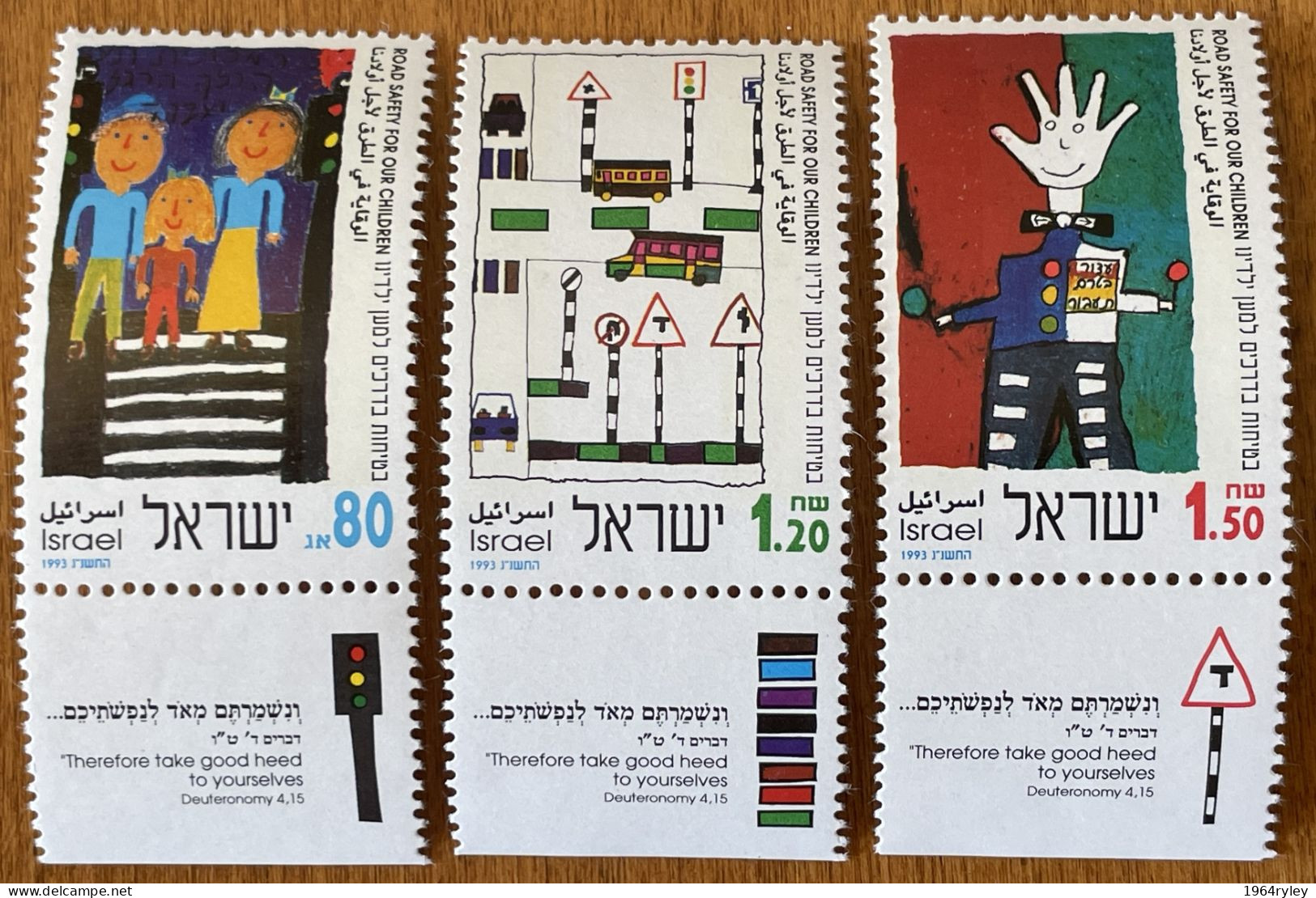 ISRAEL - MNH** - 1993 -  # 1211/1213 - Unused Stamps (with Tabs)