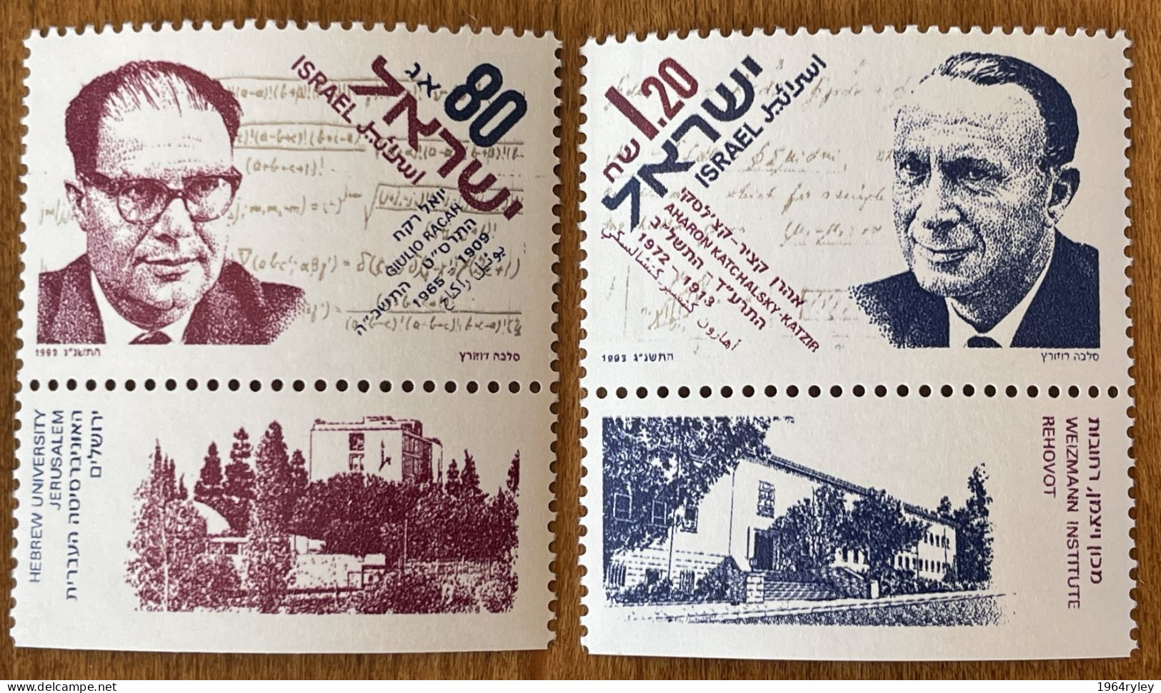 ISRAEL - MNH** - 1993 -  # 1211/1212 - Unused Stamps (with Tabs)