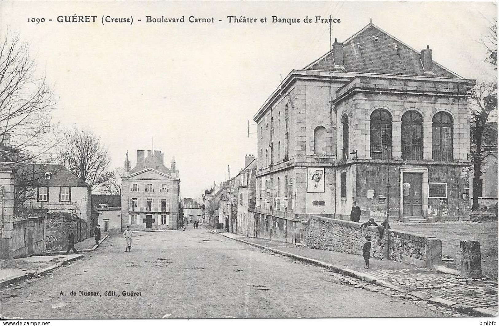 GUÉRET - Boulevard Carnot - Théâtre Et Banque De France - Guéret