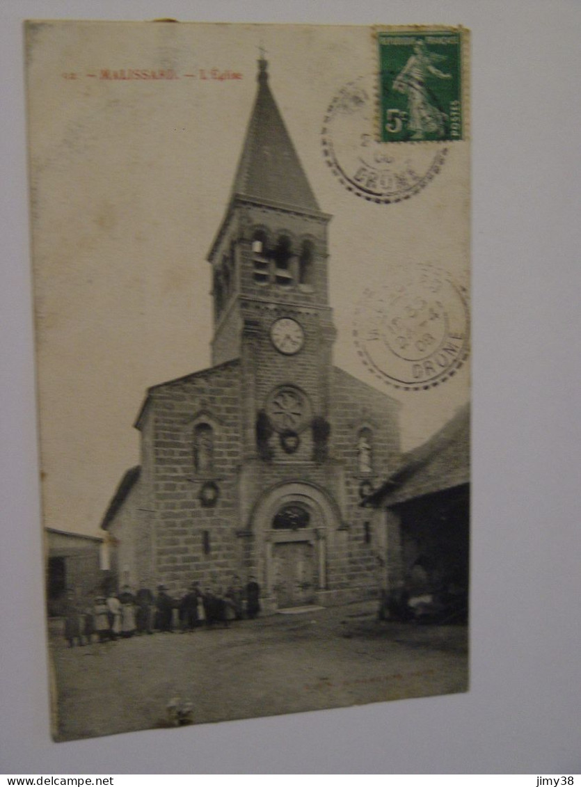 DROME-MALISSARD-92-L'EGLISE  ANIMEE - Andere & Zonder Classificatie