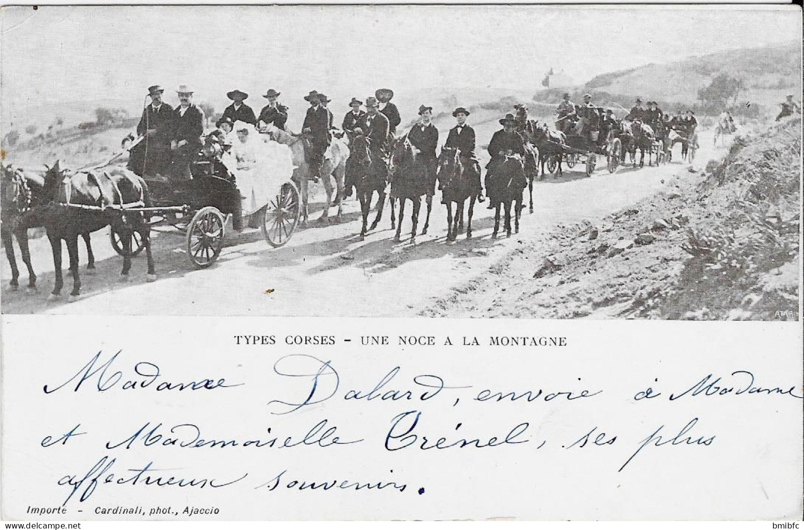 1902 - TYPES CORSES - Une Noce à La Montagne - Guéret