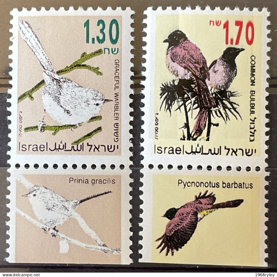 ISRAEL - MNH** - 1993 -  # 1205/1206 - Unused Stamps (with Tabs)