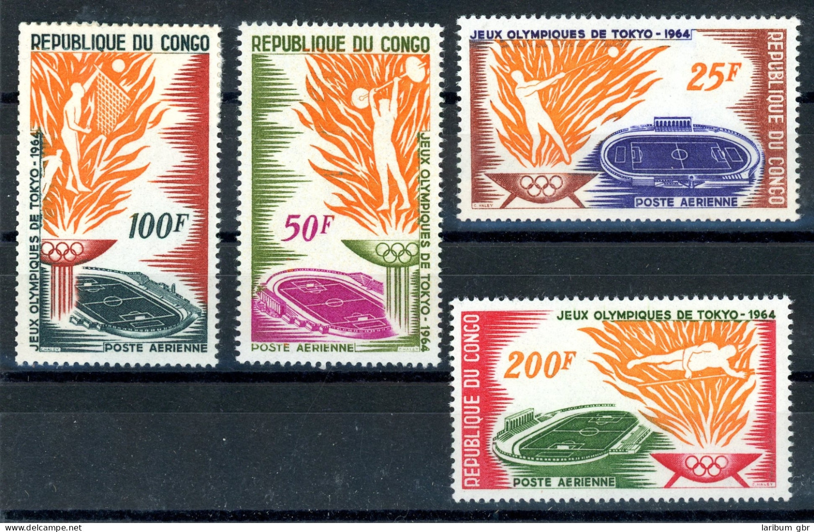 Kongo Brazzaville 52-55 Postfrisch Olympia 1964 Tokio #ID233 - Altri & Non Classificati