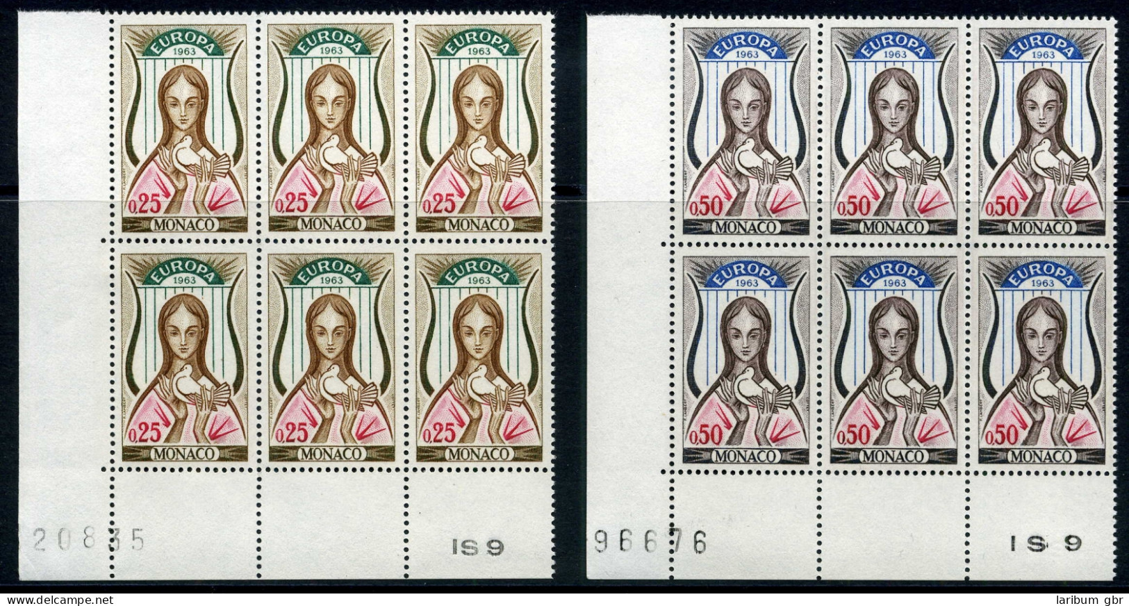 Monaco 742-43 Postfrisch 6er Blöcke Eckrand Cept #GQ279 - Other & Unclassified