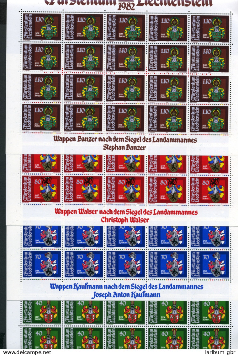 Liechtenstein Kleinbögen 793-796 Postfrisch Wappen #JD398 - Autres & Non Classés
