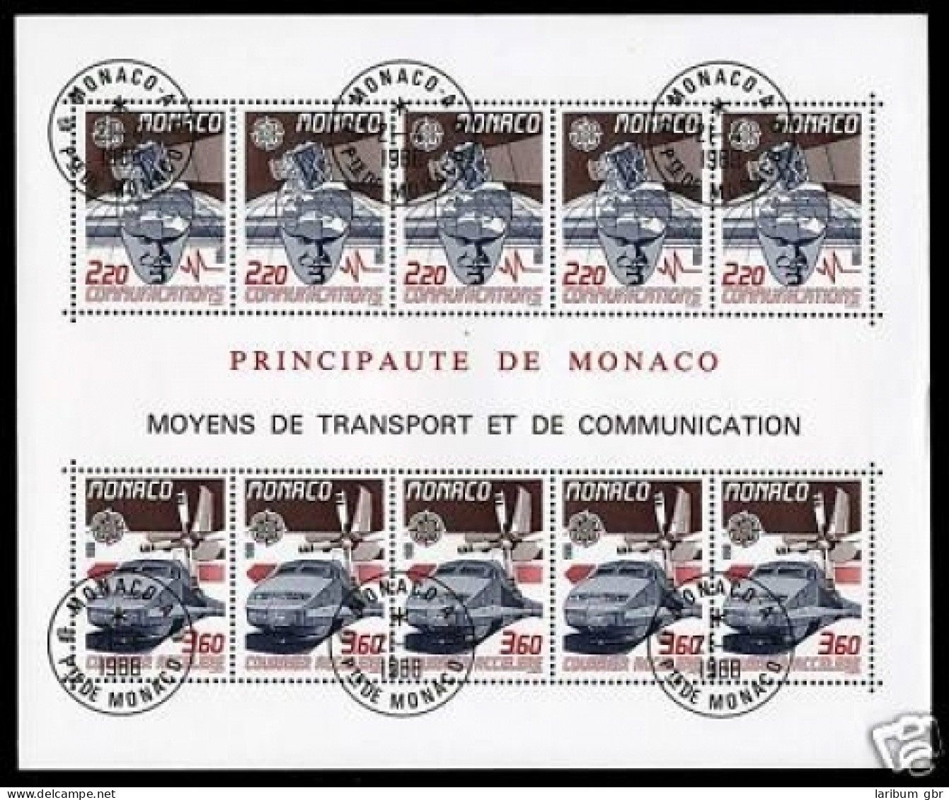 Monaco Block 39 Gestempelt Ersttagsstempel Cept #JS339 - Sonstige & Ohne Zuordnung