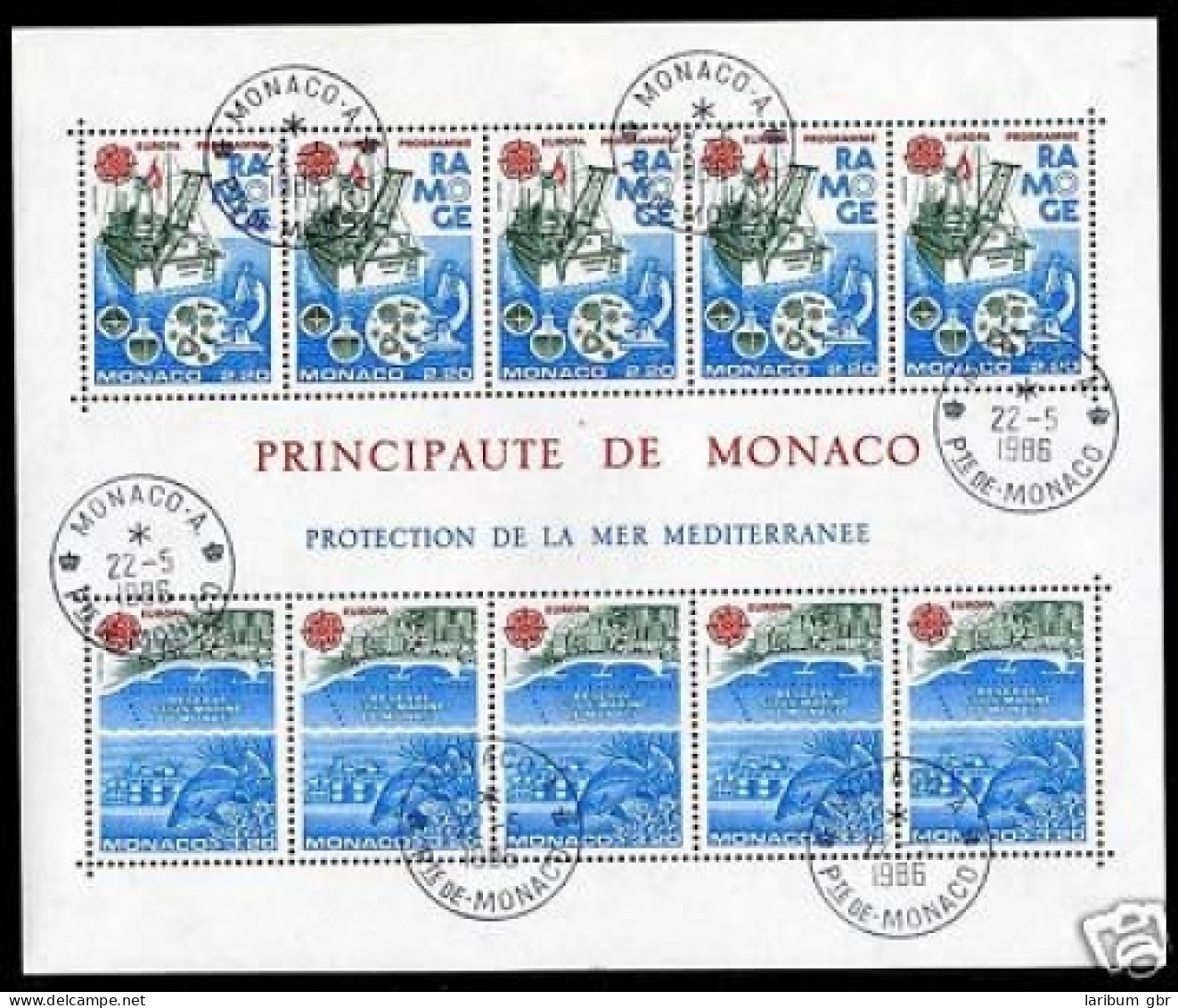 Monaco Block 32 Gestempelt Ersttagsstempel Cept #JS333 - Sonstige & Ohne Zuordnung