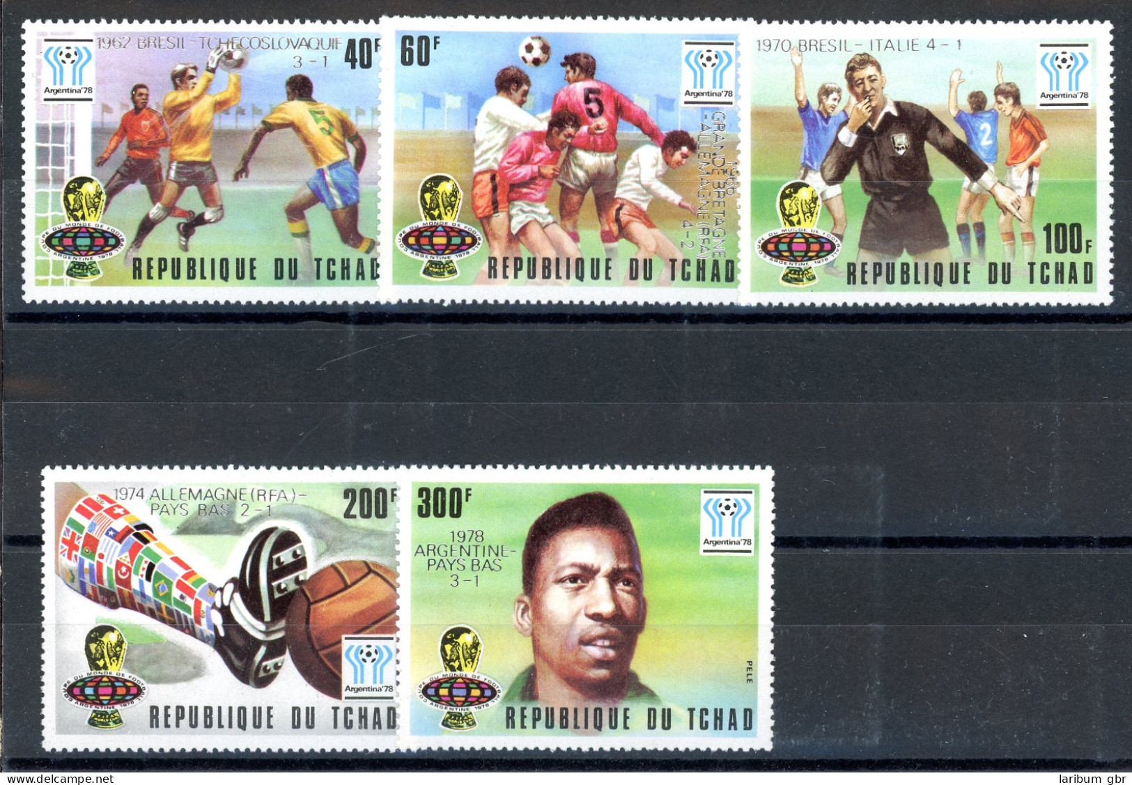 Tschad 811-815 Postfrisch Fußball #GE608 - Tchad (1960-...)