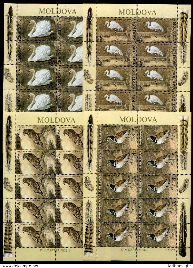 Moldawien Kleinbogen 481-484 Postfrisch Vögel #JD357 - Moldova