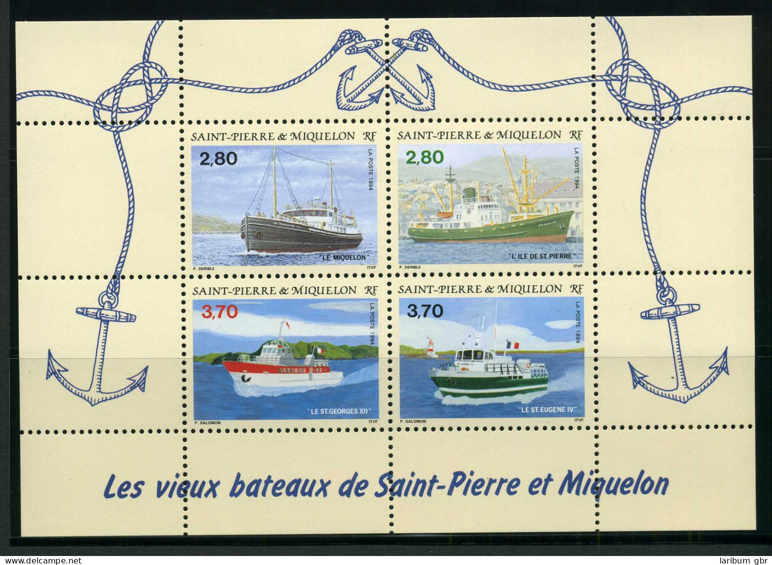 Schiffe St. Pierre &amp; Miquelon Block 3 ** #IF501 - Anguilla (1968-...)