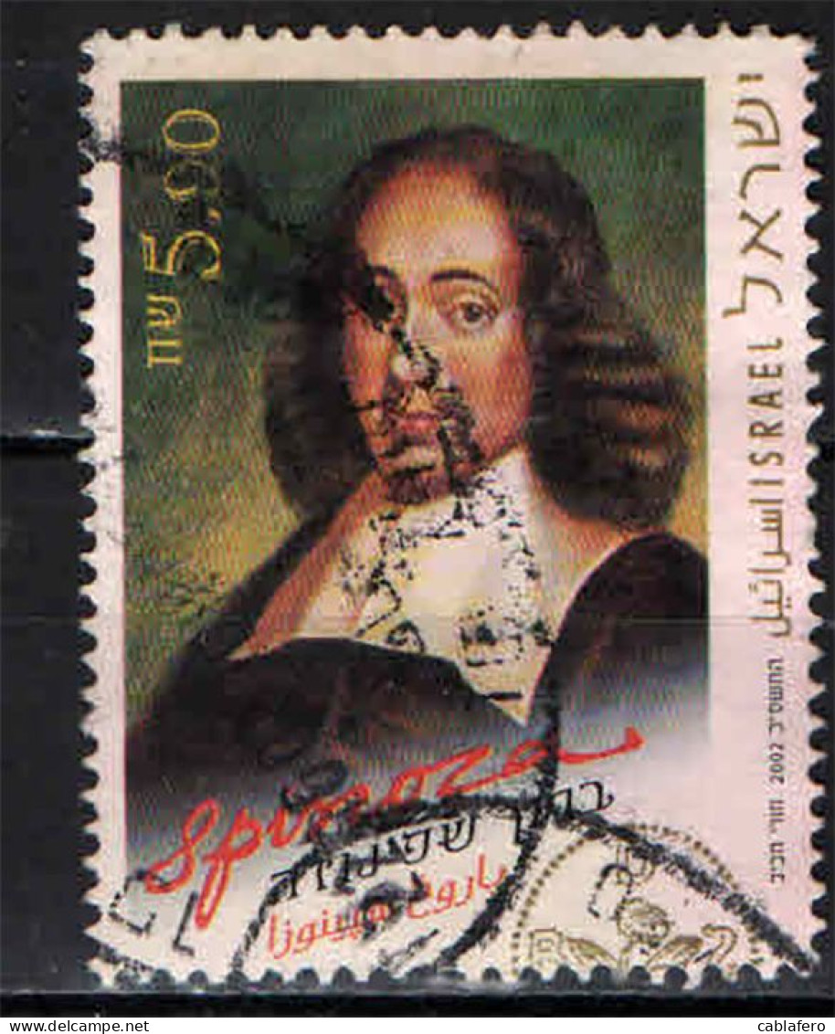 ISRAELE - 2002 - Baruch Spinoza (1632-77), Philosopher - USATO - Usados (sin Tab)