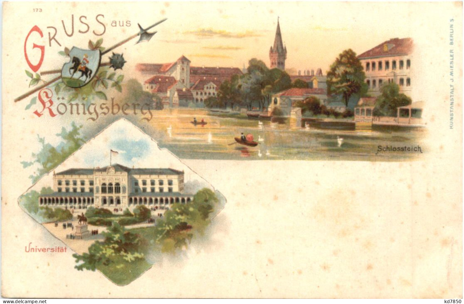 Gruss Aus Königsberg - Litho - Ostpreussen