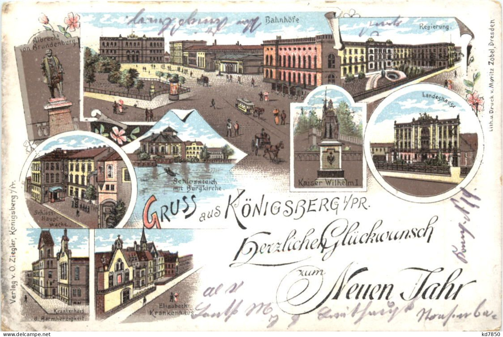 Gruss Aus Königsberg - Litho - Ostpreussen