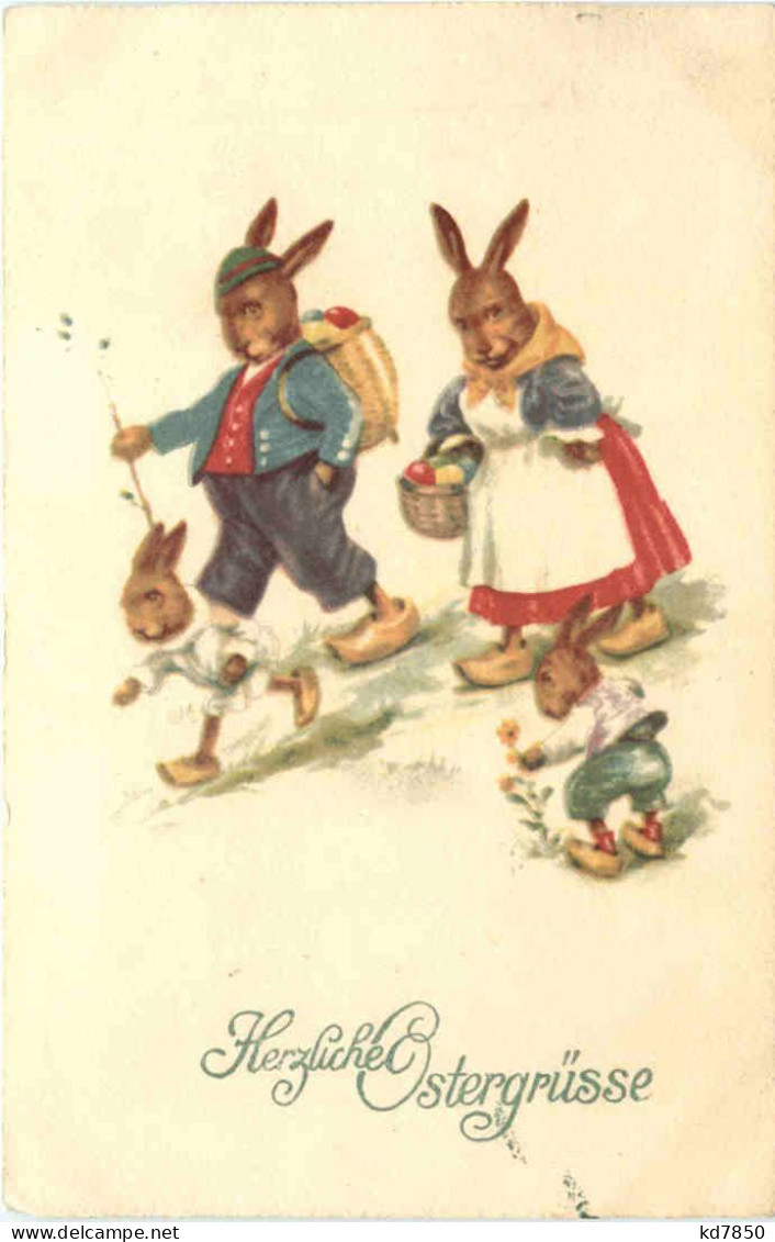 Ostern - Hasenfamilie - Ostern