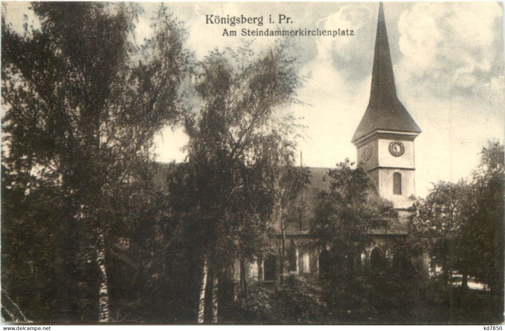 Königsberg - Am Steindammerkirchenplatz - Ostpreussen