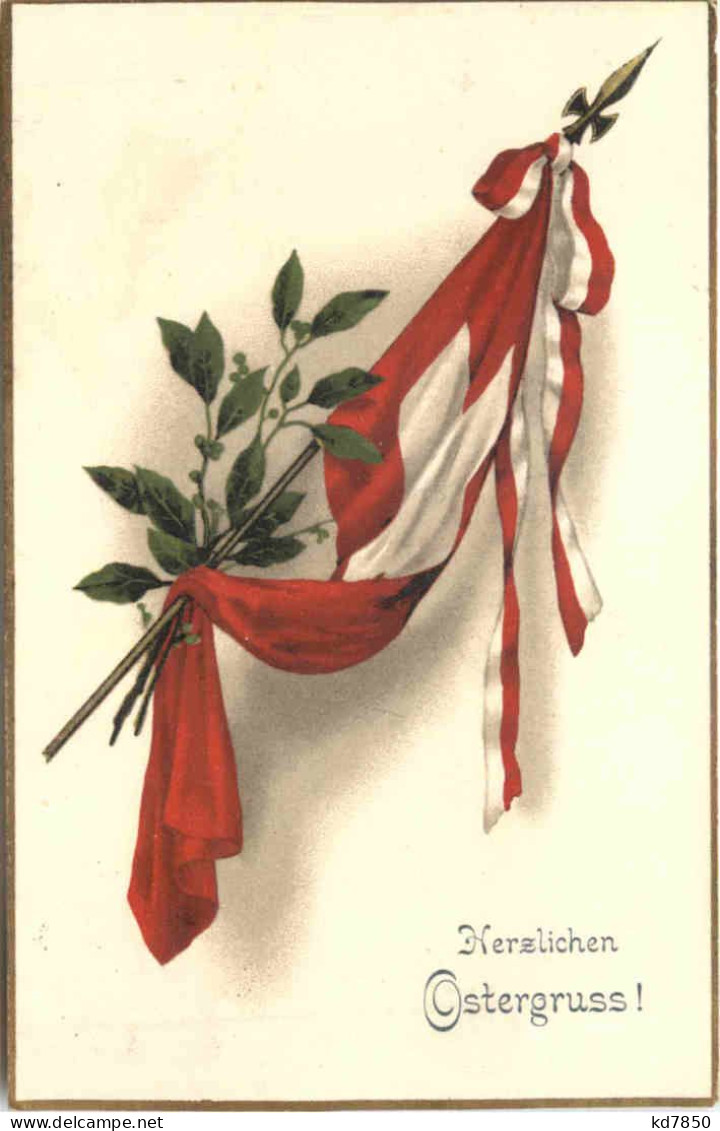 Ostern - Schweizer - National Flagge - Pascua