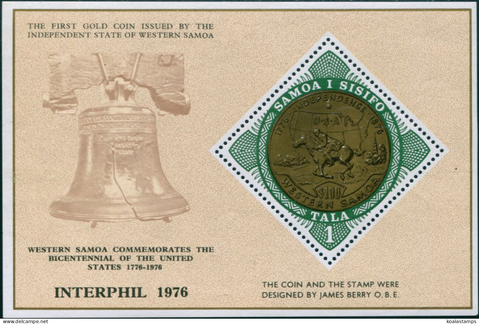 Samoa 1976 SG469 Interphil Stamp Exhibition MS MNH - Samoa (Staat)
