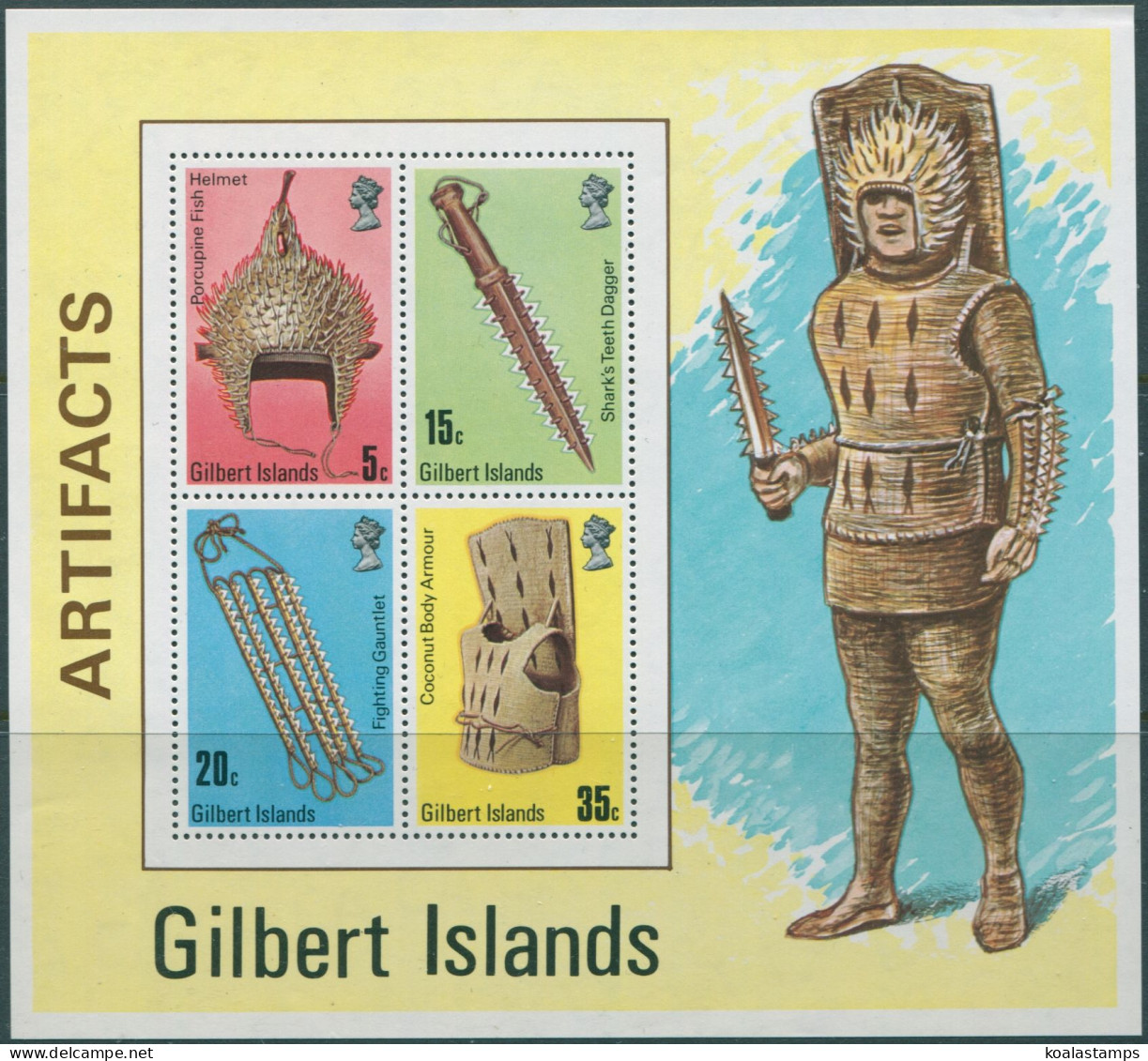 Gilbert Islands 1976 SG47 Artefacts MS MNH - Kiribati (1979-...)