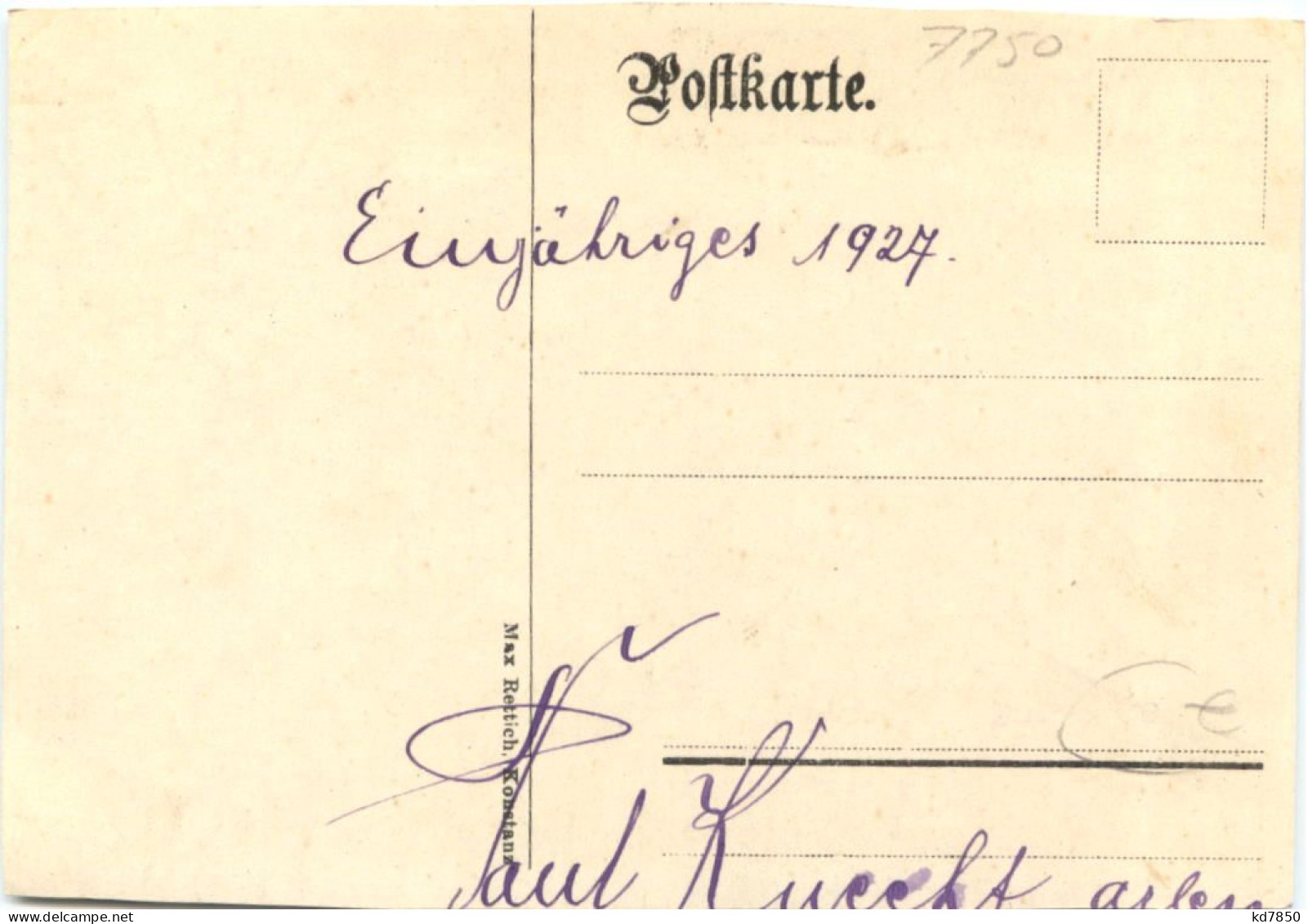 Konstanz - Einjähriges 1927 - Studentika - Konstanz