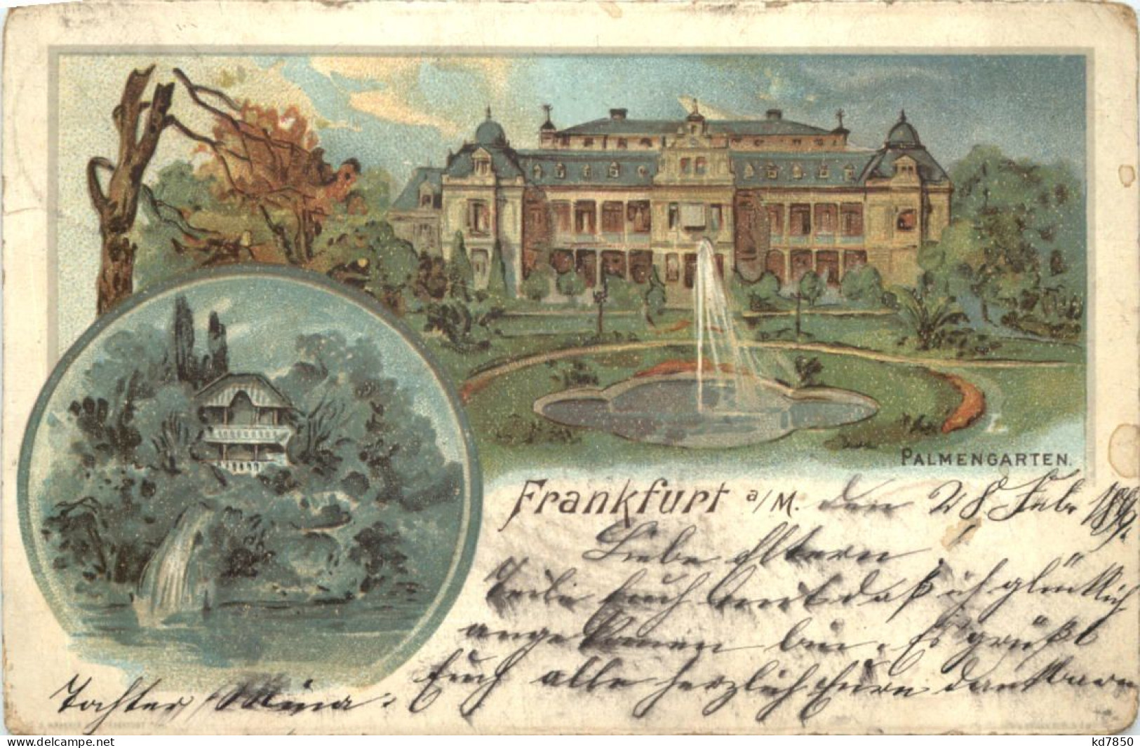 Frankfurt - Palmengarten - Litho - Frankfurt A. Main