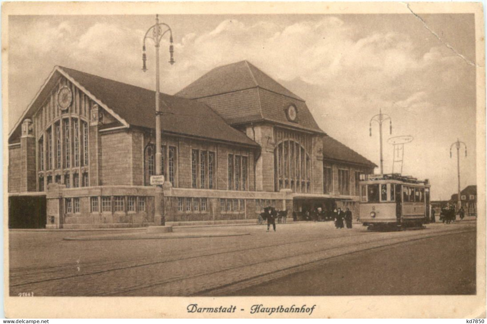 Darmstadt - Hauptbahnhof Mit Strassenbahn - Darmstadt