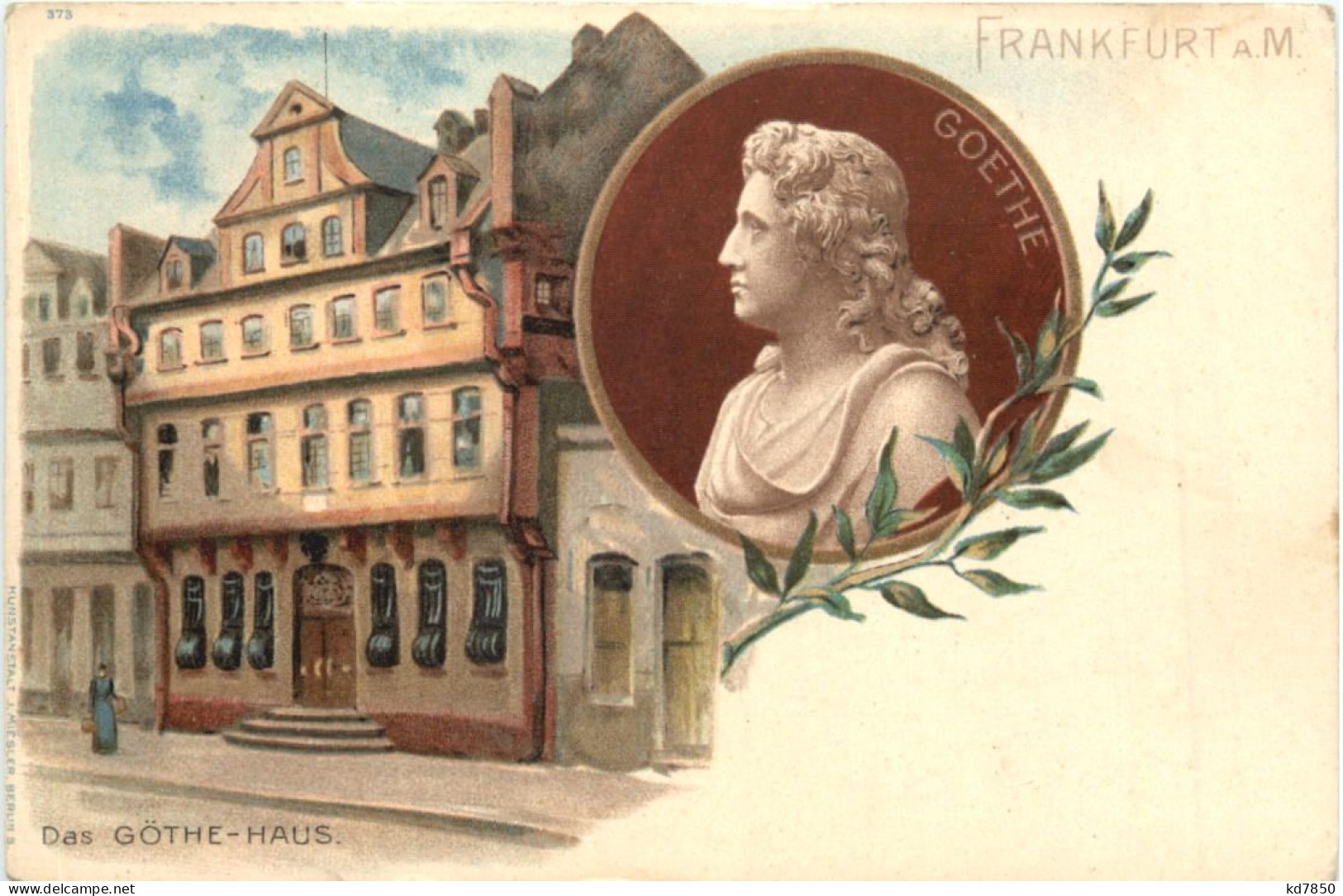 Frankfurt - Das Göthe Haus - Litho - Frankfurt A. Main