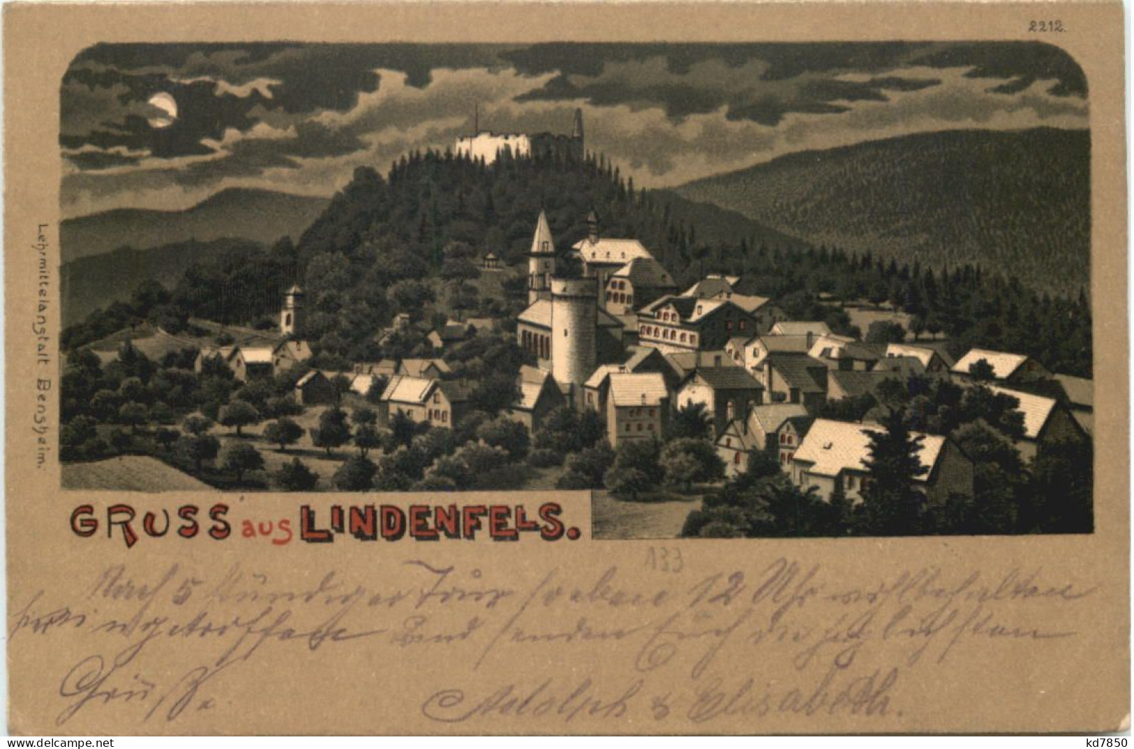 Gruss Aus Lindenfels - Litho - Autres & Non Classés