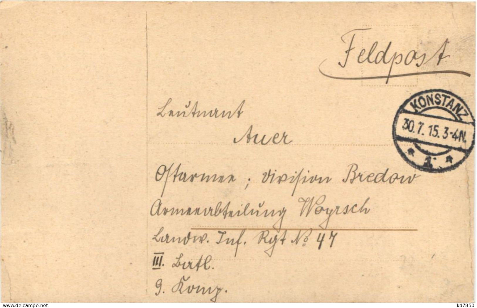 Konstanz - Friedrich Luisen Schule 1915 - Studentika - Konstanz