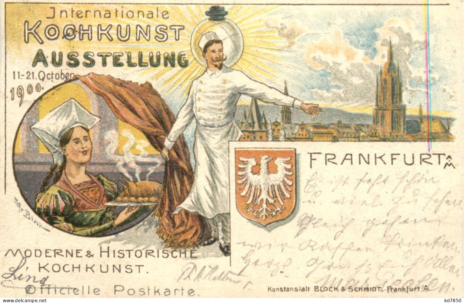 Frankfurt Main - Kochkunst Ausstellung 1900 - Litho - Frankfurt A. Main