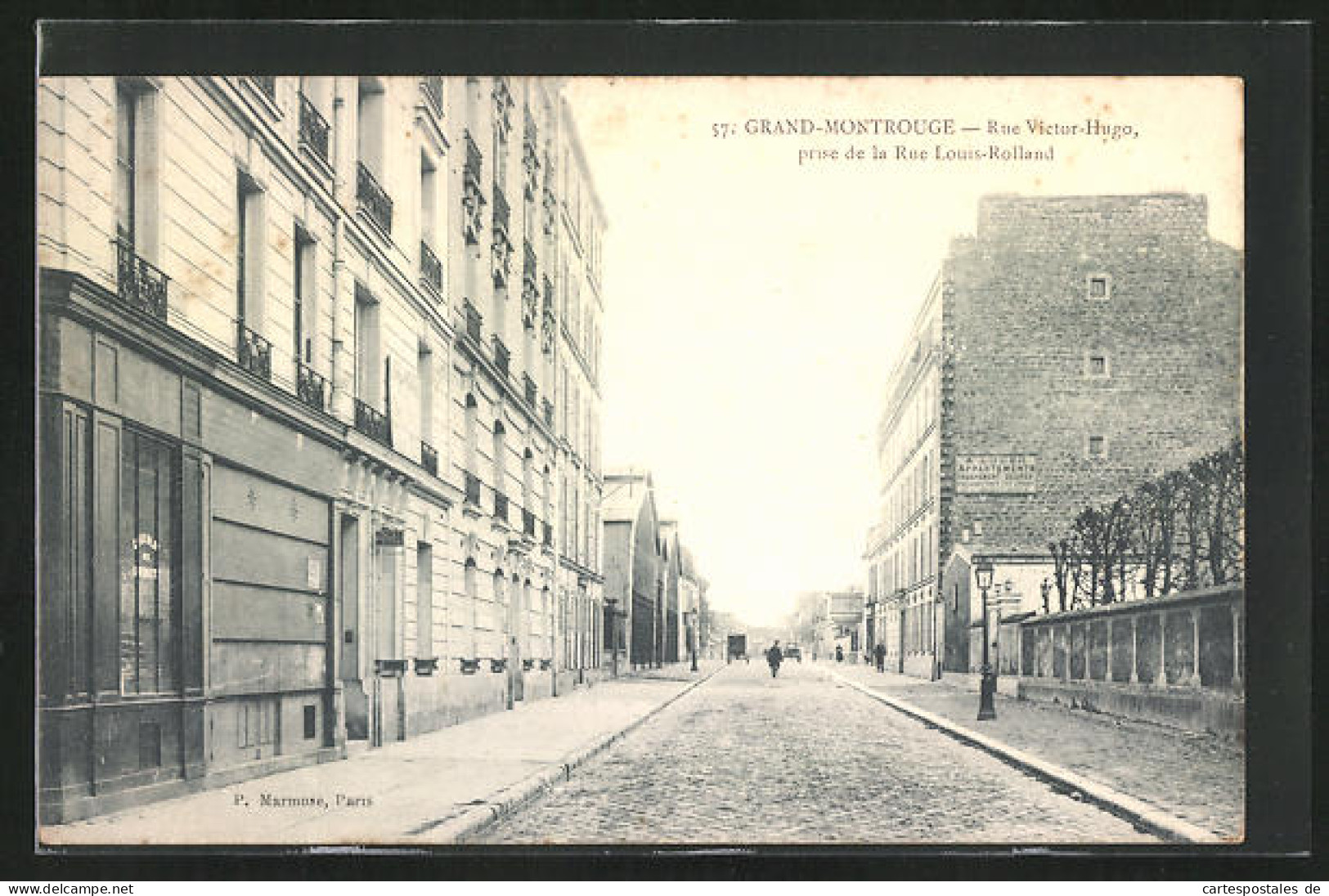 CPA Grand-Montrouge, Rue Victor-Hugo, Prise De La Rue Louis-Rolland  - Montrouge