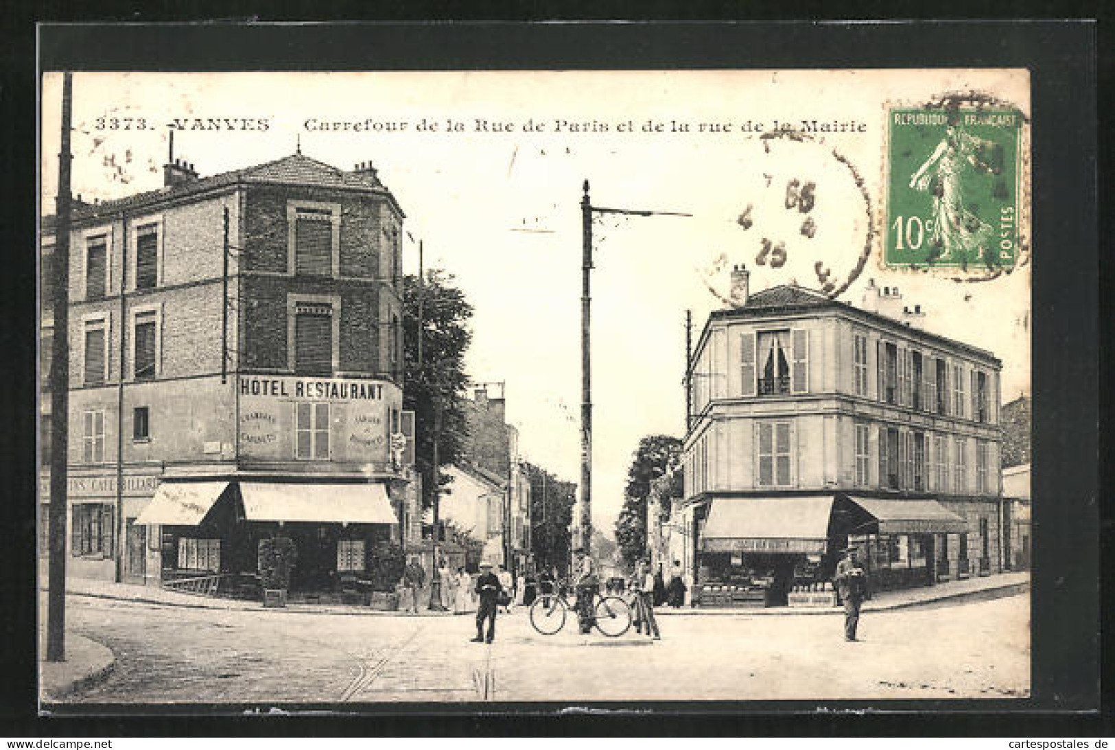 CPA Vanves, Carrefour De La Rue De Paris Et La Rue De La Mairie  - Vanves