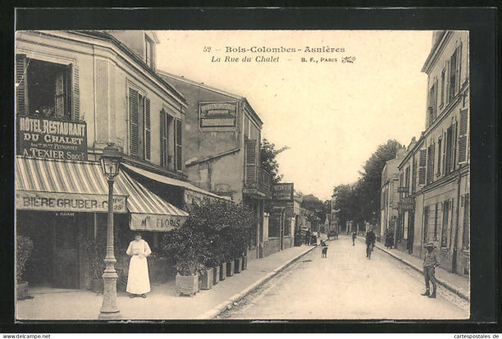 CPA Bois-Colombes-Asnieres, La Rue Du Chalet  - Colombes
