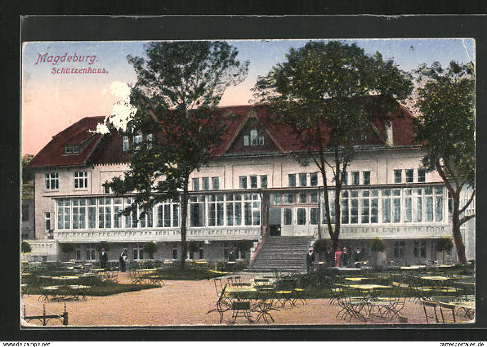 AK Magdeburg, Gasthof Schützenhaus  - Maagdenburg