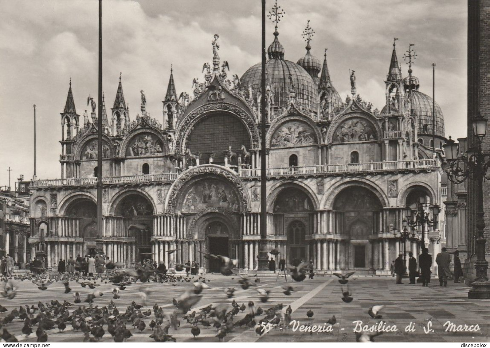 AD315 Venezia - Basilica Di San Marco - Piccioni / Viaggiata 1956 - Venetië (Venice)