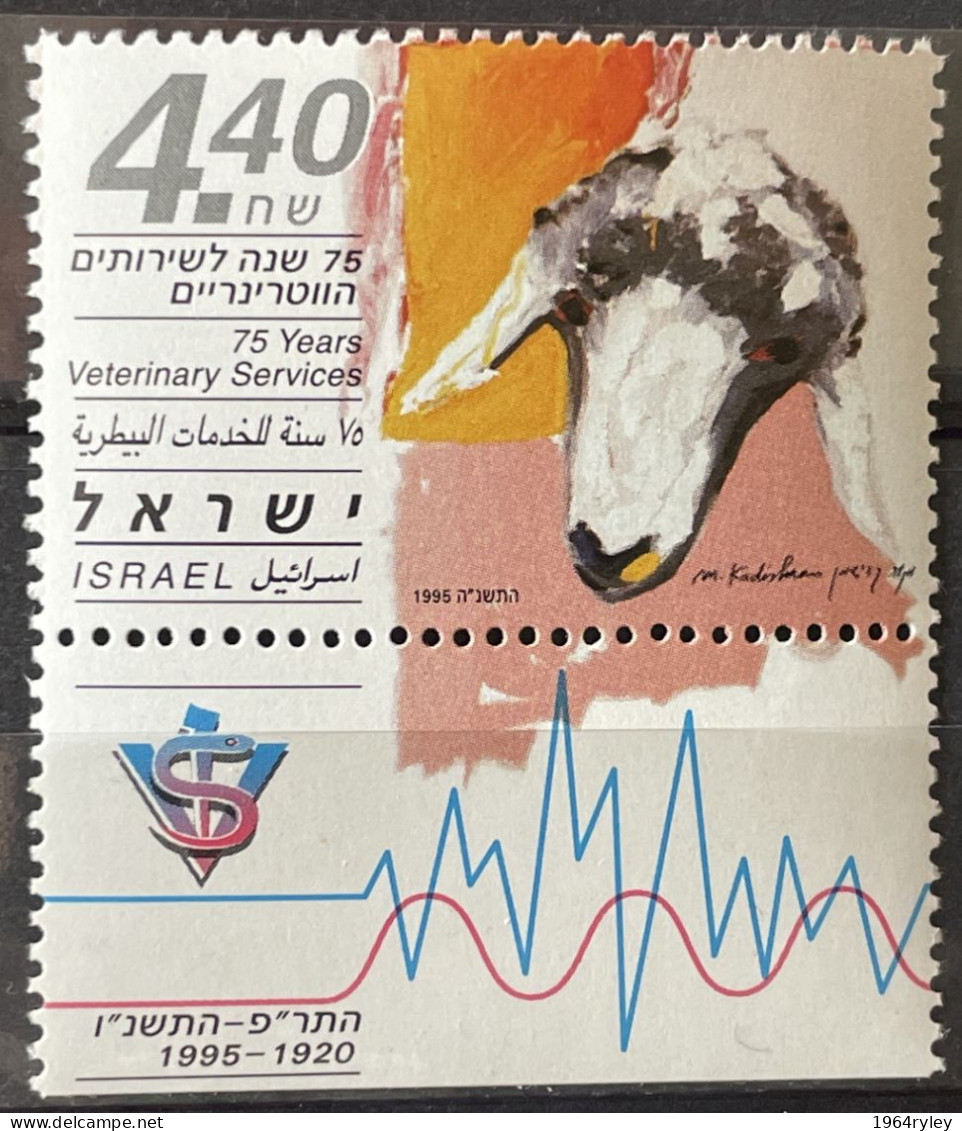 ISRAEL - MNH** - 1995 -  # 1293 - Unused Stamps (with Tabs)