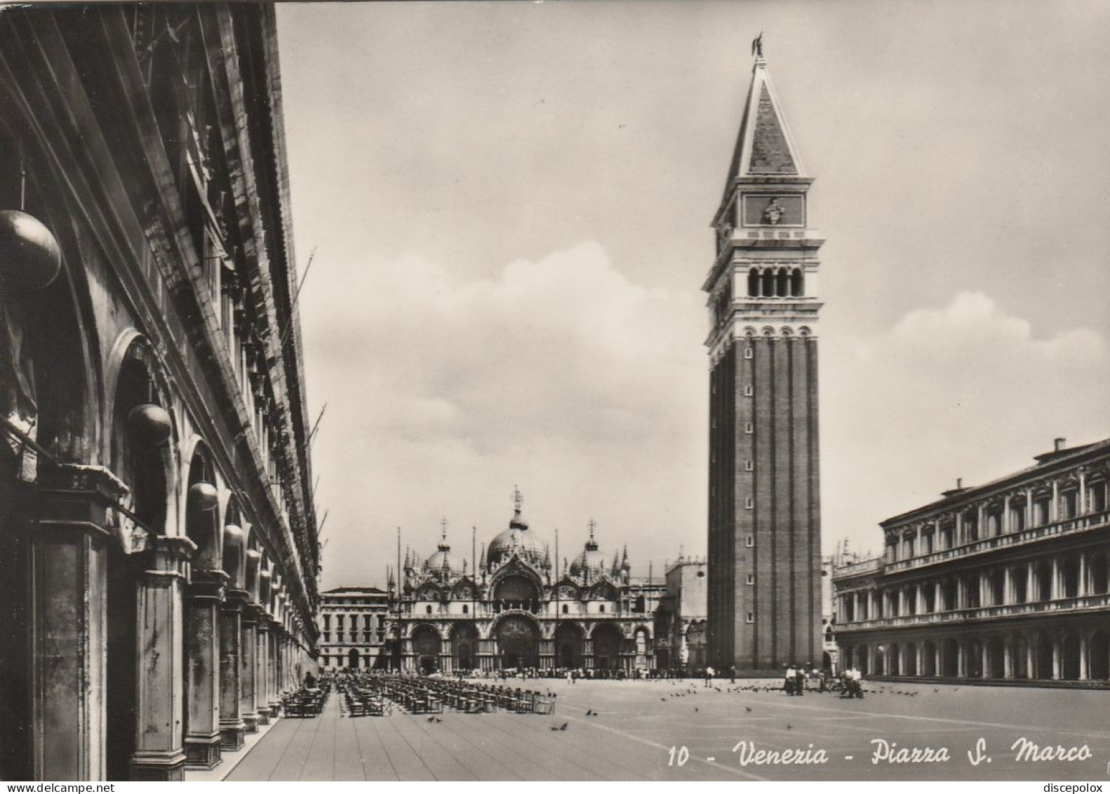 AD317 Venezia - Piazza, Basilica E Campanile Di San Marco / Viaggiata 1955 - Venetië (Venice)