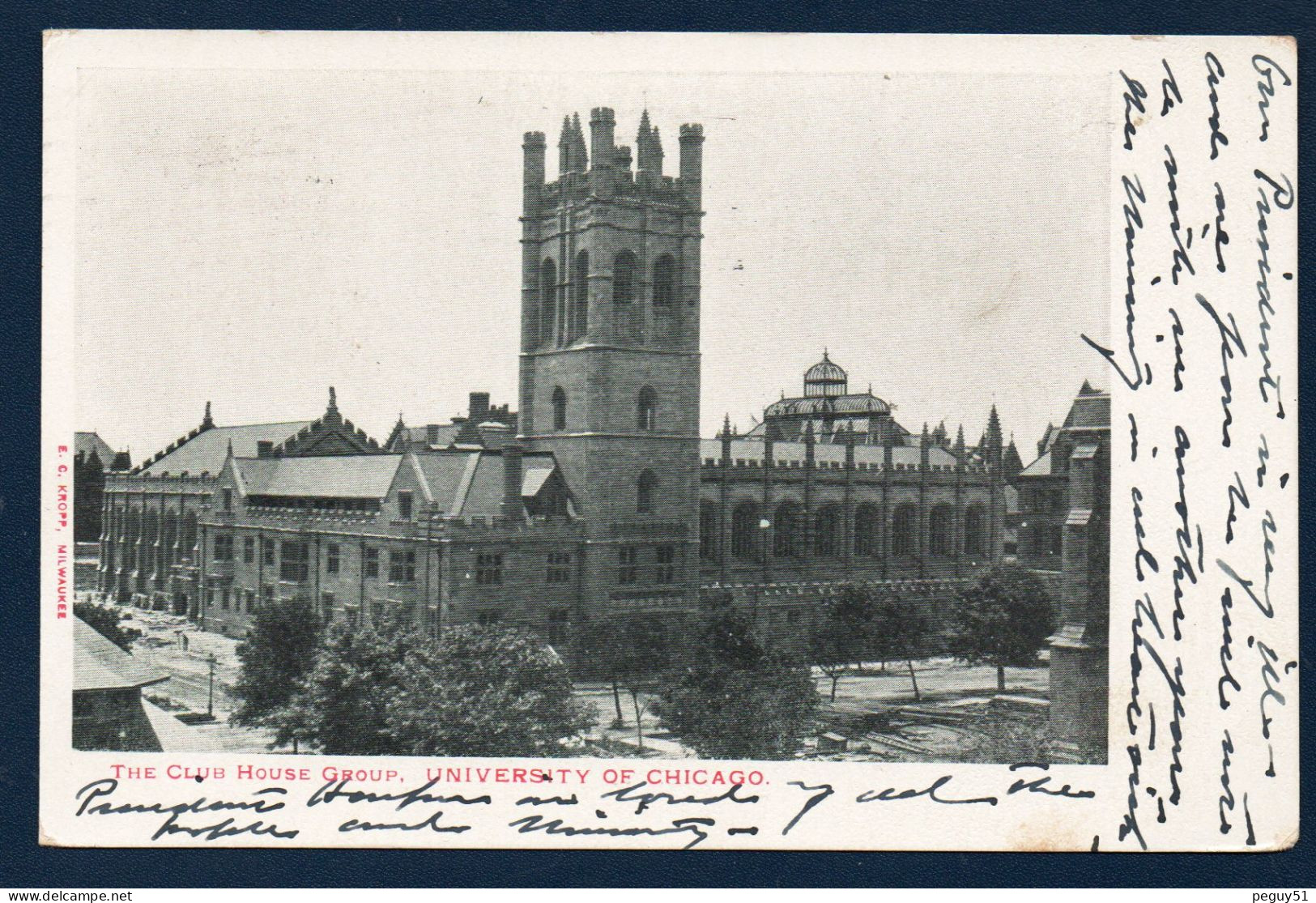 Illinois. Chicago. University Of Chicago. The Club House Group. 1905 - Chicago