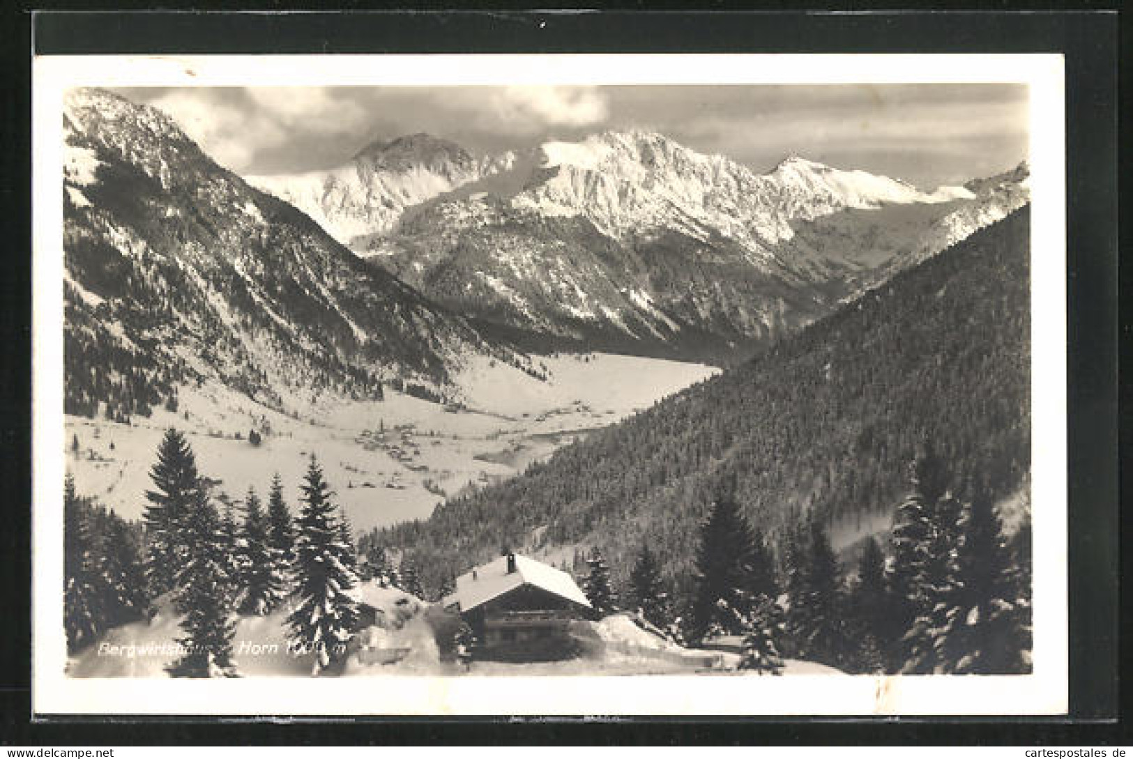 AK Hindelang, Bergwirtshaus Zum Horn Umgeben Von Bergen  - Hindelang