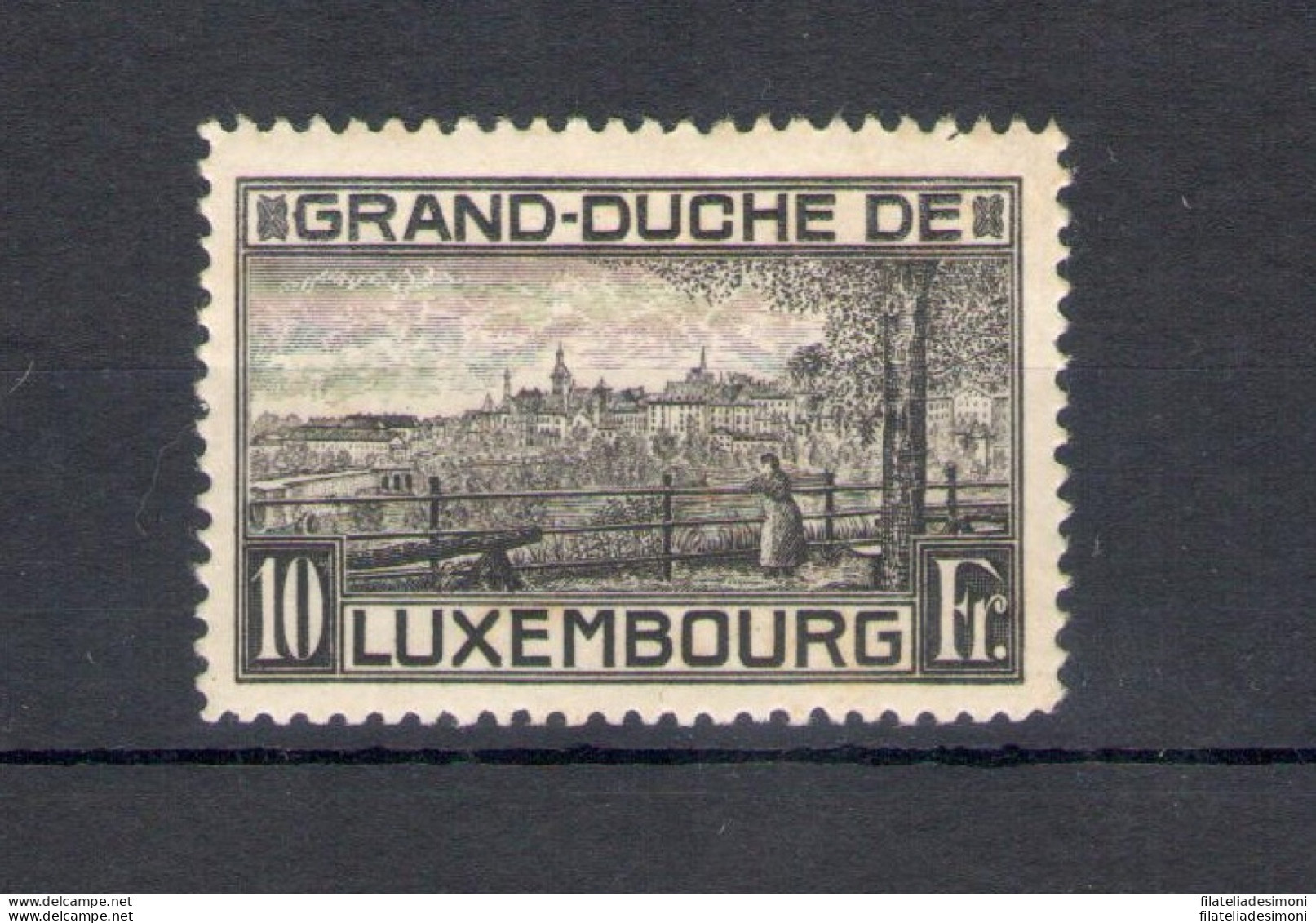 1923 LUSSEMBURGO, N° 141 , Veduta Della Città Di Lussemburgo , MNH** - Altri & Non Classificati