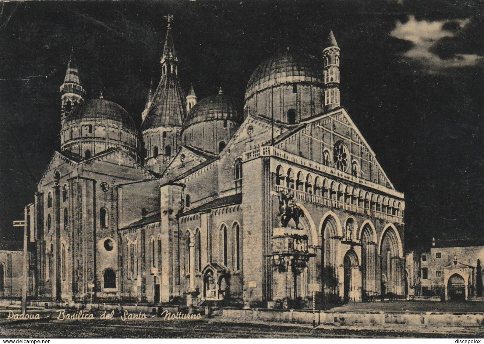 AD325 Padova - Basilica Del Santo - Panorama Notturno - Notte Nuit Night Nacht Noche / Viaggiata 1959 - Padova (Padua)