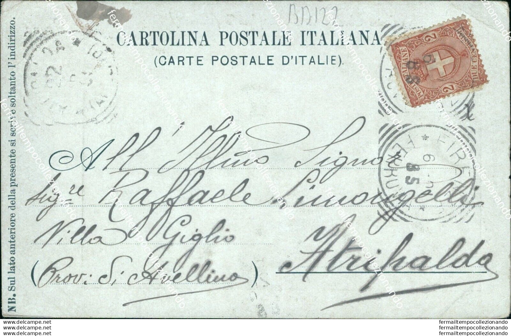 Bb122 Cartolina Castello Di Greve Firenze Toscana Inizio 900 - Firenze