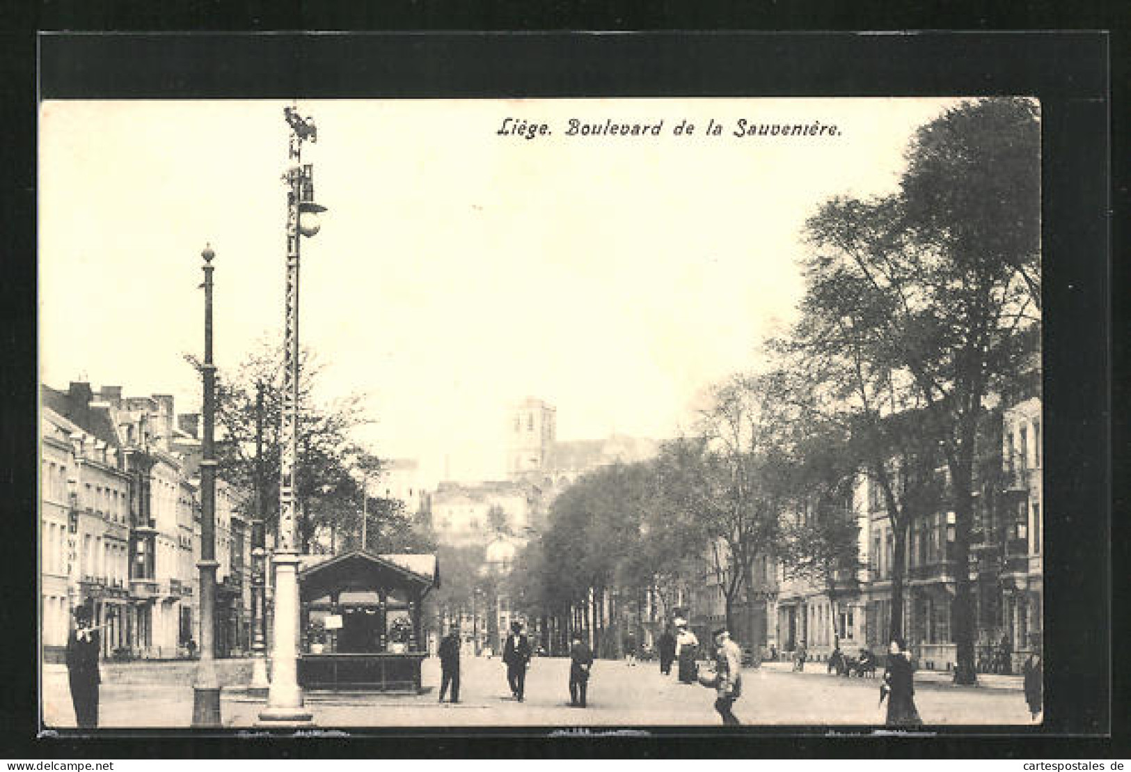 AK Liège, Boulevard De La Sauvenière  - Autres & Non Classés