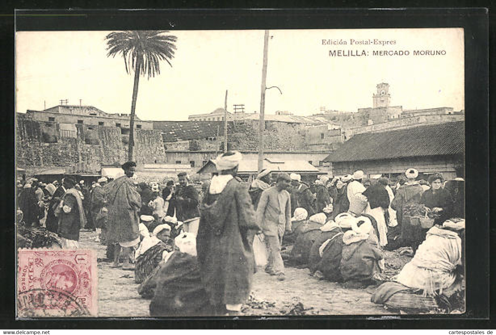 Postal Melilla, Mercado Moruno  - Melilla