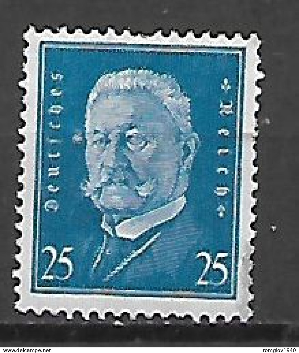 GERMANIA TERZO REICH 1928-32  EFFIGE DEL PRESIDENTE HINDENBURG UNIF.407   MLH  VF - Used Stamps