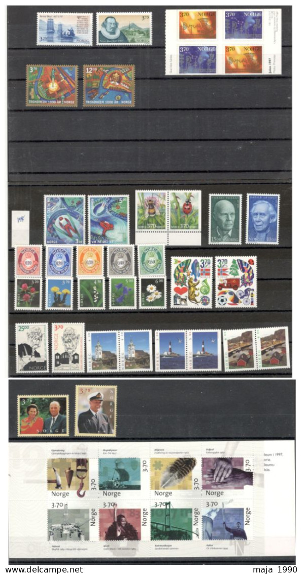 NORWAY - MNH COMPLETE YEAR SET - 1997. - Neufs