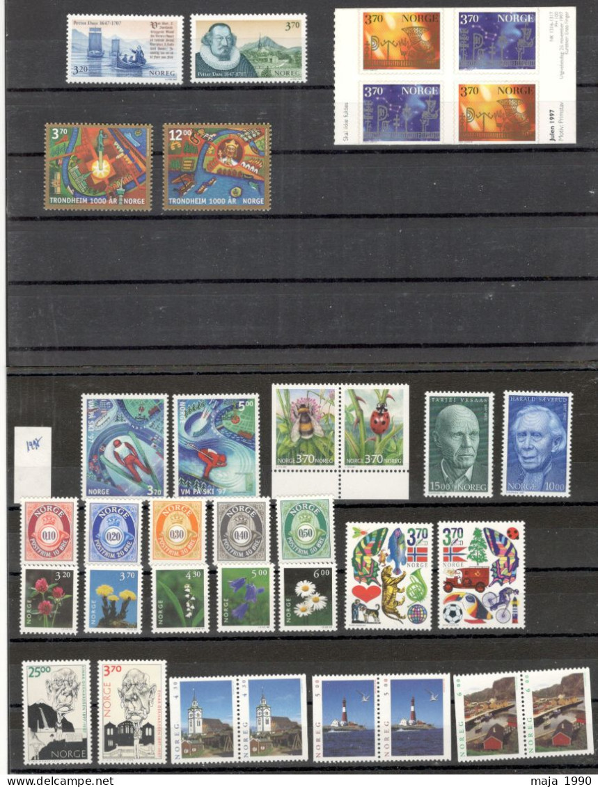 NORWAY - MNH COMPLETE YEAR SET - 1997. - Unused Stamps