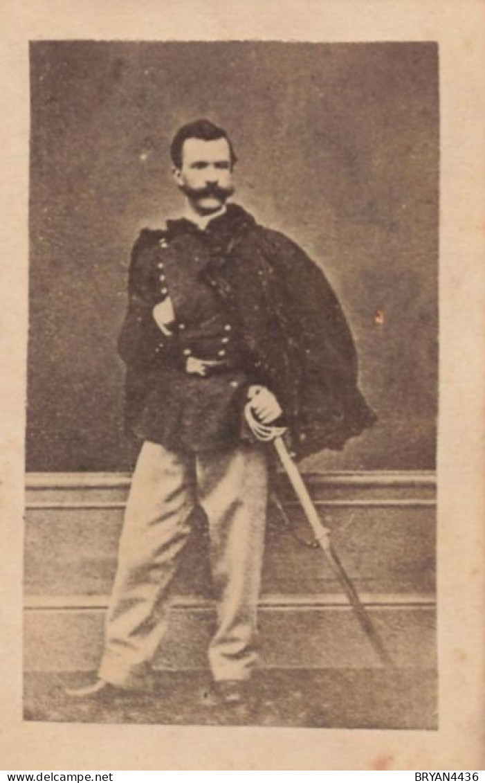 PORTAIT CDV - MILITAIRE - ESPAGNE - 1864 - Format (7 X 10 Cm), épaisseur < 0,5mm - Dos Vierge - War, Military